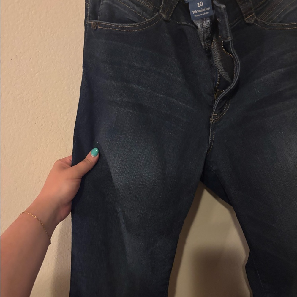 Democracy “Ab”solution® Booty Lift Straight Leg Jeans – Indigo Denim – Size 10 - Picture 7 of 10